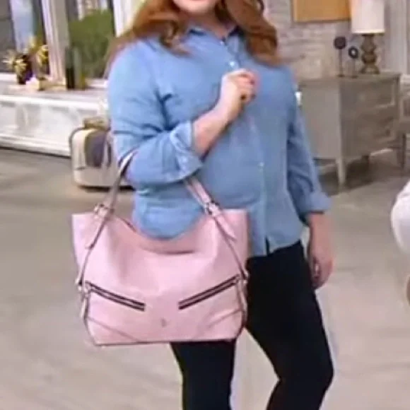 orYANY Pink Bella Leather Shoulder Bag - Picture 4 of 8